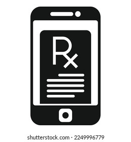 Test paper icon simple vector. Online health. Call telehealth