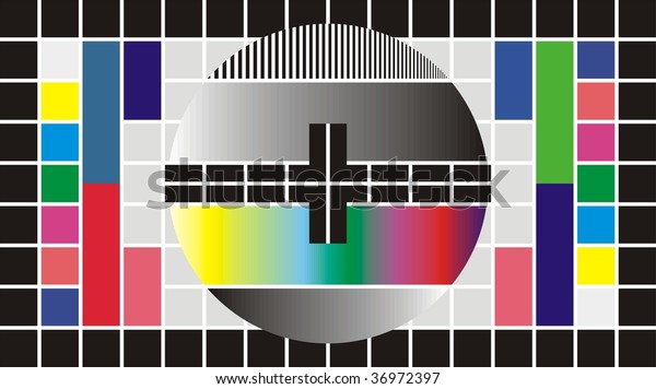 Test Pattern Wide Screen Tv Vector Stock Vector (Royalty Free) 36972397 ...