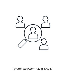 Symbol-Vektorelemente von Prüfpersonen für Infografiken