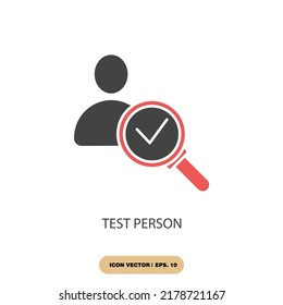 test person icons  symbol vector elements for infographic web