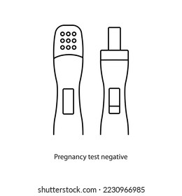 Test pregnancy icon line in vector, illustration in vector.