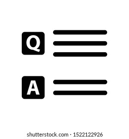 Test Quiz Symbol Icon Vector Illustration