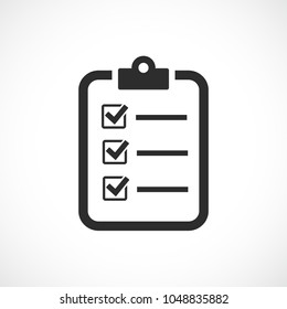 Test quiz vector icon illustration isolated on white background