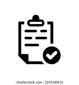 Test report icon (vector illustration)