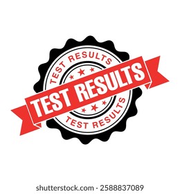 Test Results Letter Rubber Stamp Template