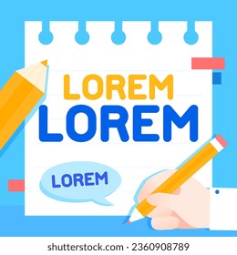 Test schedule guidance typography frame