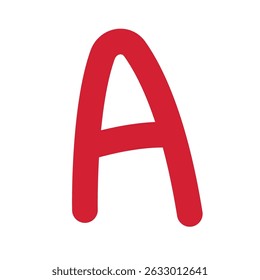 Un puntaje de prueba, una marca de calificación de letra, un ícono de Vector de resultado de calificación, diseño de Ilustración vectorial
