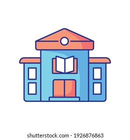 Test solutions color icon. Answers to tasks. Brain with a sheet of paper. True or false questions.