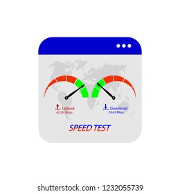 Test the speed of reception and transmission of data