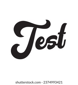 test text on white background.