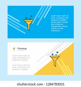 Test tube  abstract corporate business banner template, horizontal advertising business banner.