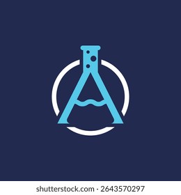 teste tubo abstrato logotipo moderno