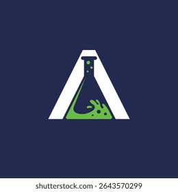 teste tubo abstrato logotipo moderno