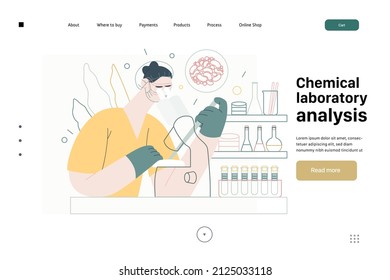 Test tube baby, in vitro fertilization, IVF -medical insurance web template. Modern flat vector concept digital illustration - laboratory assitant carrying out the procedure of IVF, medical laboratory