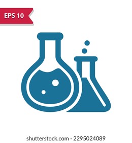 Test Tube, Beaker, Science, Experiment Icon. Professional pixel perfect vector icon.