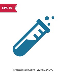 Test Tube, Beaker, Science, Experiment Icon. Professional pixel perfect vector icon.
