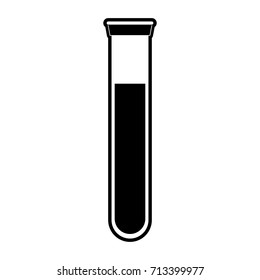 Test Tube With Blood Healthcare Icon Image