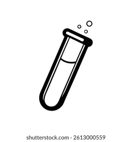 Test Tube With Blue Pink Liquid Gradient Science Design