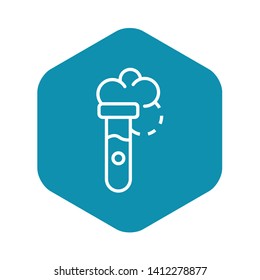 Test tube boils icon. Outline test tube boils vector icon for web design isolated on white background