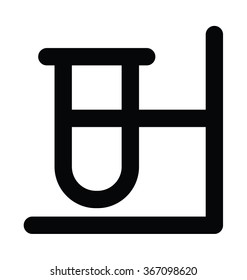 Test Tube Bold Line Vector Icon