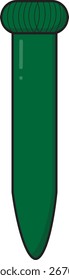 Test Tube with Cap Illustration