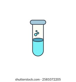 Test Tube, Chemistry beakers icon symbol vector illustration isolated on white background