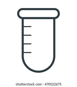 Test Tube Colored Vector Icon