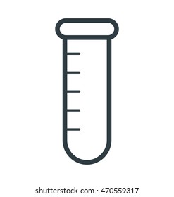 Test Tube Colored Vector Icon