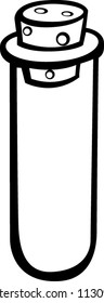 test tube with cork
