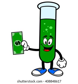 Test Tube with a Dollar