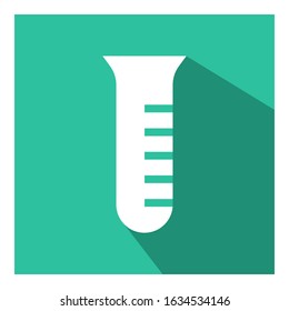 Test tube flat icon vector - ui icon vector 