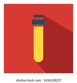 Test tube flat icon vector - ui icon vector 