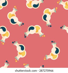 test tube flat icon,eps10 seamless pattern background