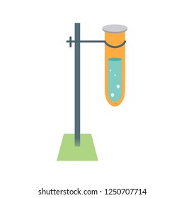 Test tube Flat multi color icon 