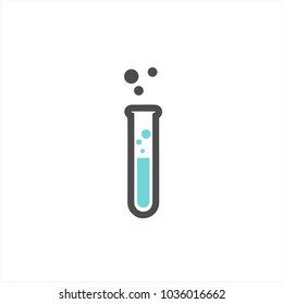 test tube flat outlined vector icon