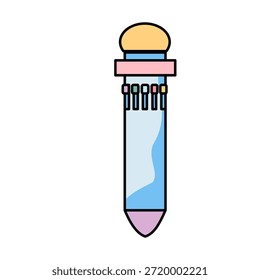 Tubo de ensayo Ilustración vectorial plana