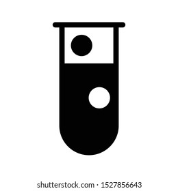 test tube glyph flat vector icon