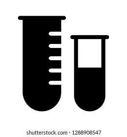 test tube glyph icon