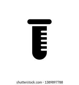 Test tube glyph icon vector