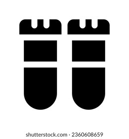 test tube glyph icon. vector icon for your website, mobile, presentation, and logo design.
