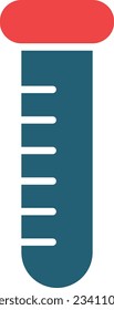 Test tube Glyph Two Color Icon For Personal And Commercial Use.
