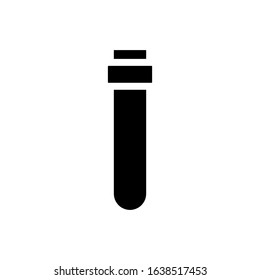 test tube glyph vector icon - ui icon vector