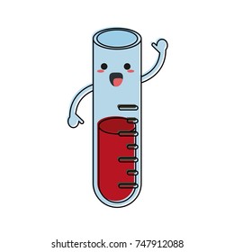 test tube happy cartoon character icon image
