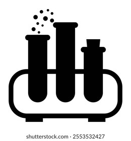 Test Tube Holding Chemicals Icon for Science and Laboratory Themes