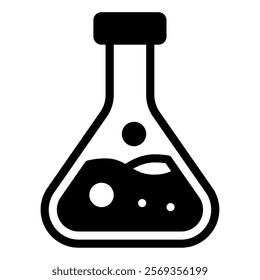 Test Tube Hospital Doctor Icon Illustration