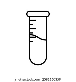 Test tube icon Art design illustration