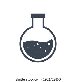 Icono de tubo de prueba. Beaker, Flask, Chemitest Icon