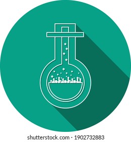 Test Tube Icon. Beaker, Flask, Chemistry Test Icon