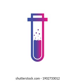 Test Tube Icon. Beaker, Flask, Chemistry Test Icon
