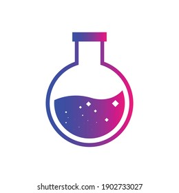 Test Tube Icon. Beaker, Flask, Chemistry Test Icon